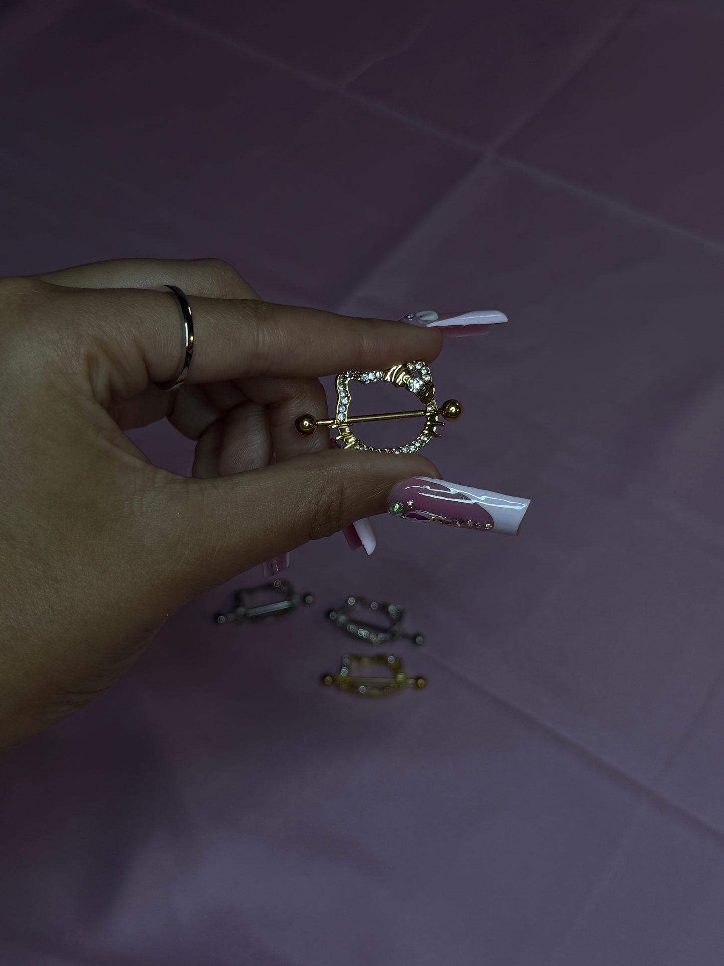 HELLO KITTY NIPPLE RINGS