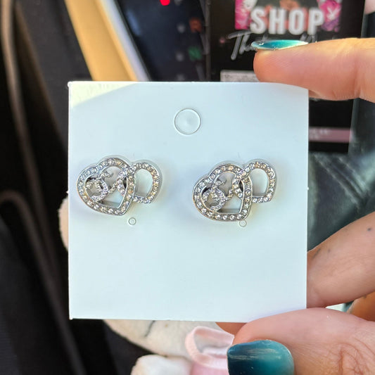 CC HEART EARRINGS