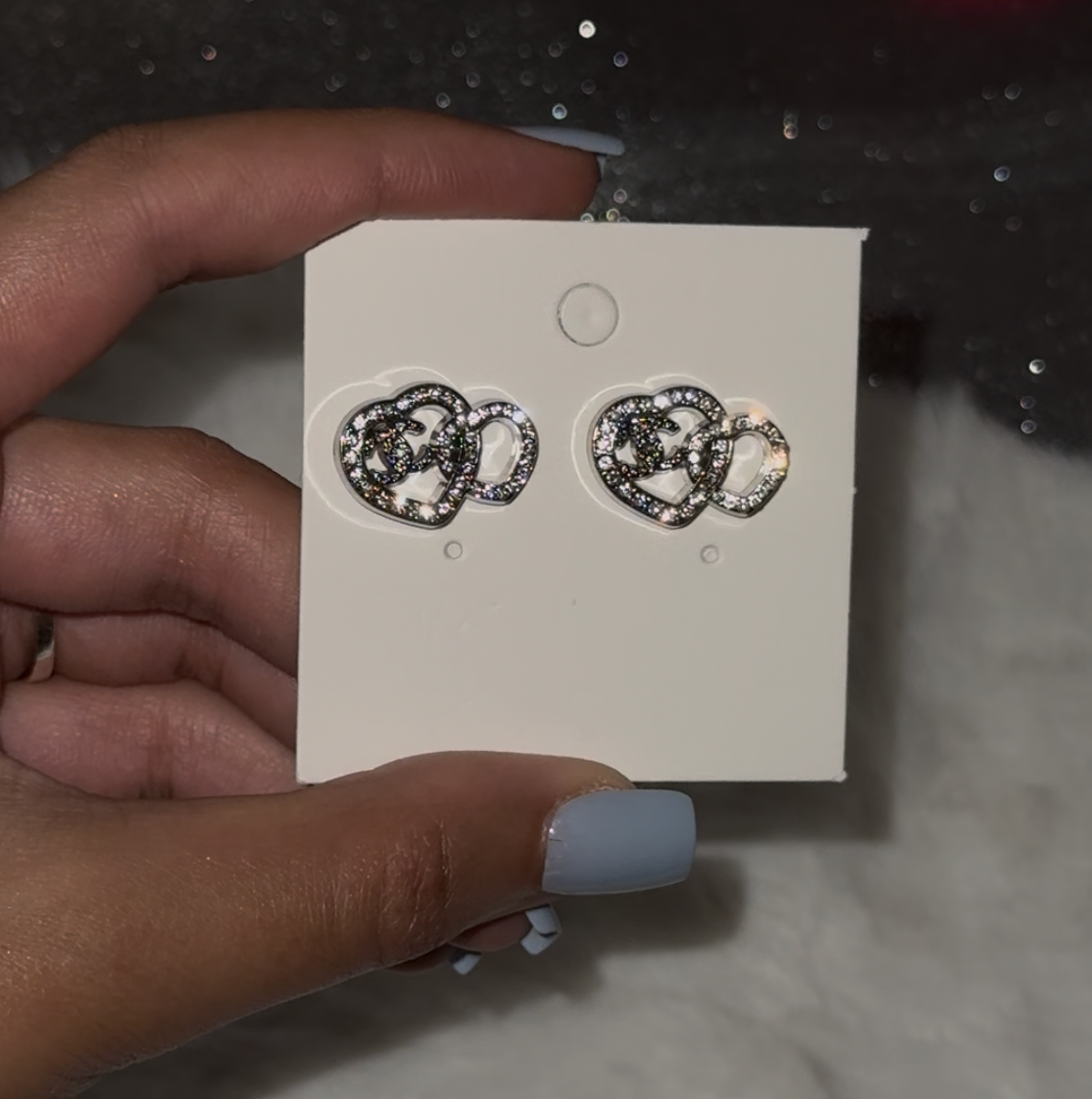 CC HEART EARRINGS