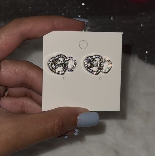 CC HEART EARRINGS