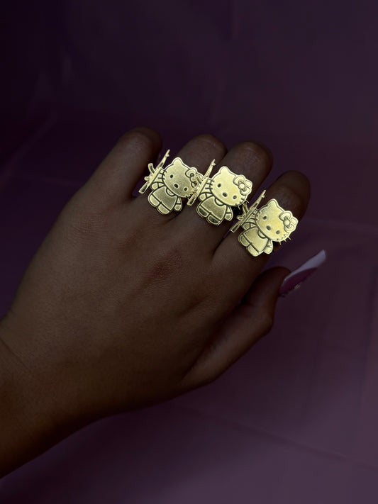 KITTY GUN RING